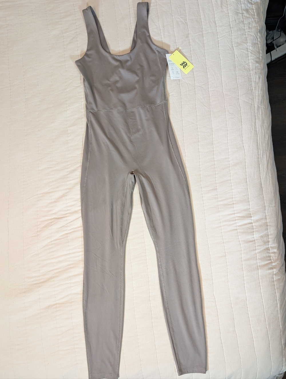 NWT all in motion Scoop Neck Bodysuit, Women's Small, Brown